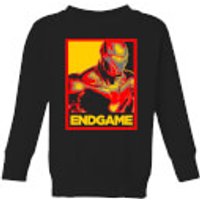 Avengers Endgame Iron Man Poster Kids' Sweatshirt - Black - 11-12 Jahre - Schwarz