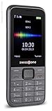 swisstone SC 560 - Dual SIM Unlocked 32GB Mobiltelefon mit extra großem beleuchtetem Farbdisplay, Schwarz