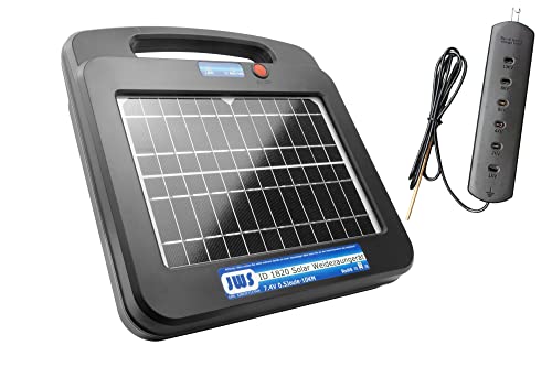 Weidezaungerät Solar 12 Volt Elektrozaungerät 12V Elektrozaun, Ausführung:10 km 0.5 Joule mit Weidezaunprüfer