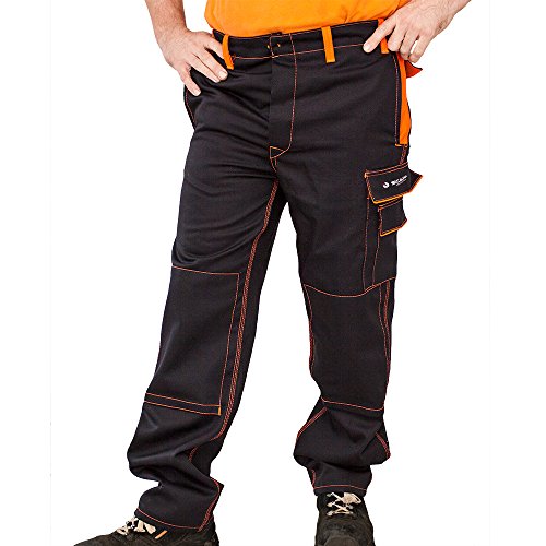 SCAPP Protection Schweißerhose PROBAN Qualität 340 g/m² schwarz-orange (56, schwarz-orange)