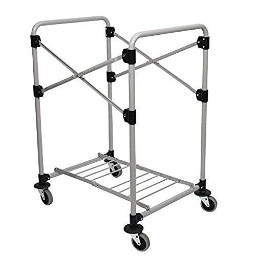 Rubbermaid Commercial Products Wäschewagen-Rahmen X-Cart , zusammenklappbar, 150 l, Grau