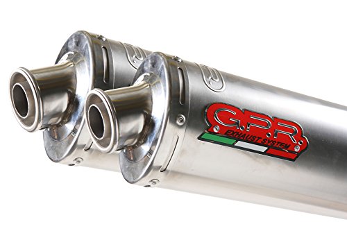 GPR Auspuff Endkappe – Yamaha YZF 1000 R1 2004/06 Dual HOMOLOGATED Slip Exhaust System by GPR Exhaust Systems Titanium Oval Line