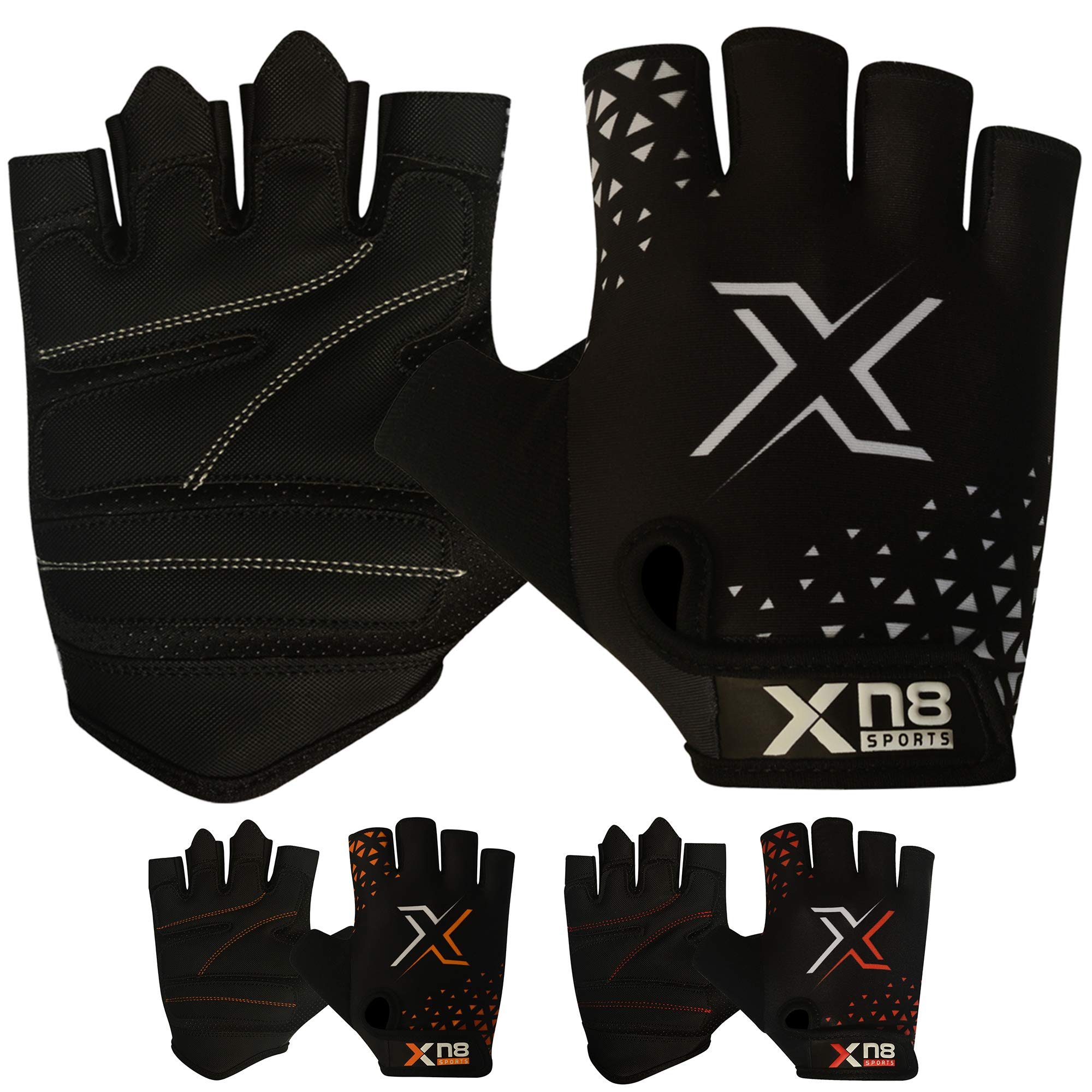 Xn8 Fitness Handschuhe Trainingshandschuhe sporthandschuhe Gewichtheber Handschuhe Fahrradhandschuhe für Damen und Herren Gewichtheben Krafttraining Bodybuilding Kraftsport Training