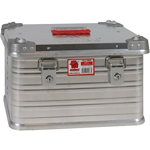 JUMBO Aluminium-Box Aluminiumkoffer Kiste Aufbewahrungsbox extrem robust (29 liter)