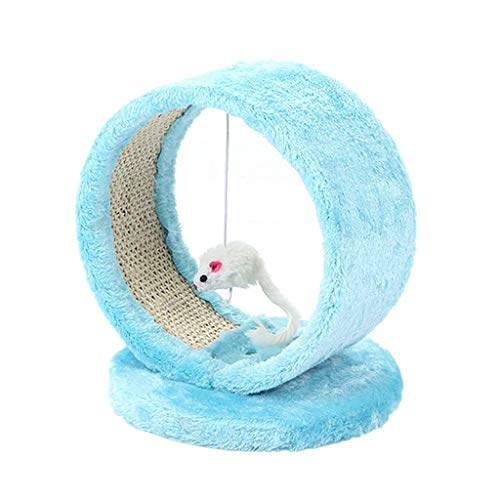 Klettergerüst für Katzen Kratzbaum Pet Play Toy Maus Möbel Kratzbaum Klettergerüst Cat Furniture Pet Product Jumping Toy Cat Tower Eigentumswohnungen (Color : Blue)