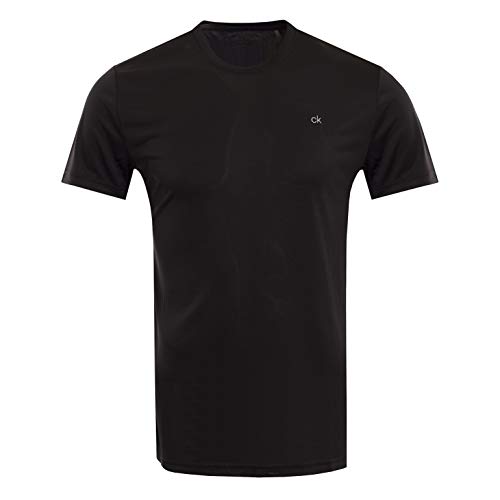 Calvin Klein Herren Harlem TECH Tee Golf-T-Shirt, schwarz, Mittel
