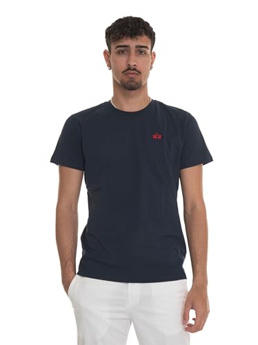 La Martina Herren Serge T-Shirt, blau, Medium