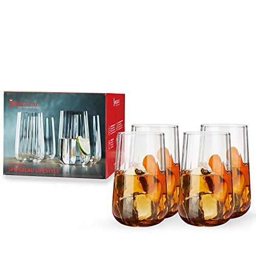Spiegelau & Nachtmann, 4-teiliges Longdrink-Set, Kristallglas, 510 ml, Spiegelau LifeStyle, 4450179