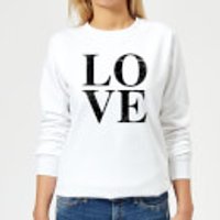 Love TextuRot Frauen Pullover - Weiß - L - Weiß