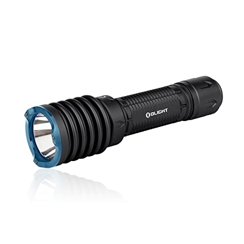 OLIGHT Warrior X 3 LED Taschenlampe 2500 Lumen 560 Meter Leuchtweite, USB wiederaufladbar Helle Taktische Taschenlampe IPX8 Wasserdicht mit Glasbrecher für Outdoor, Camping, Wandern(Schwarz)