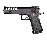 Rayline RV305 Softair Pistole Metall/ABS (Manuell Federdruck), Nachbau im Maßstab 1:1, Länge: 22cm, Gewicht: 350g, Kaliber: 6mm, Farbe: Schwarz - (unter 0,5 Joule - ab 14 Jahre)