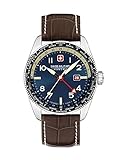 Swiss Military Herren Analog Quarz Uhr mit Leder Armband SMWGB0000506
