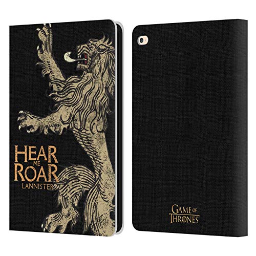 Head Case Designs Offizielle HBO Game of Thrones Lannister House Mottos Leder Brieftaschen Handyhülle Hülle Huelle kompatibel mit Apple iPad Air 2 (2014)