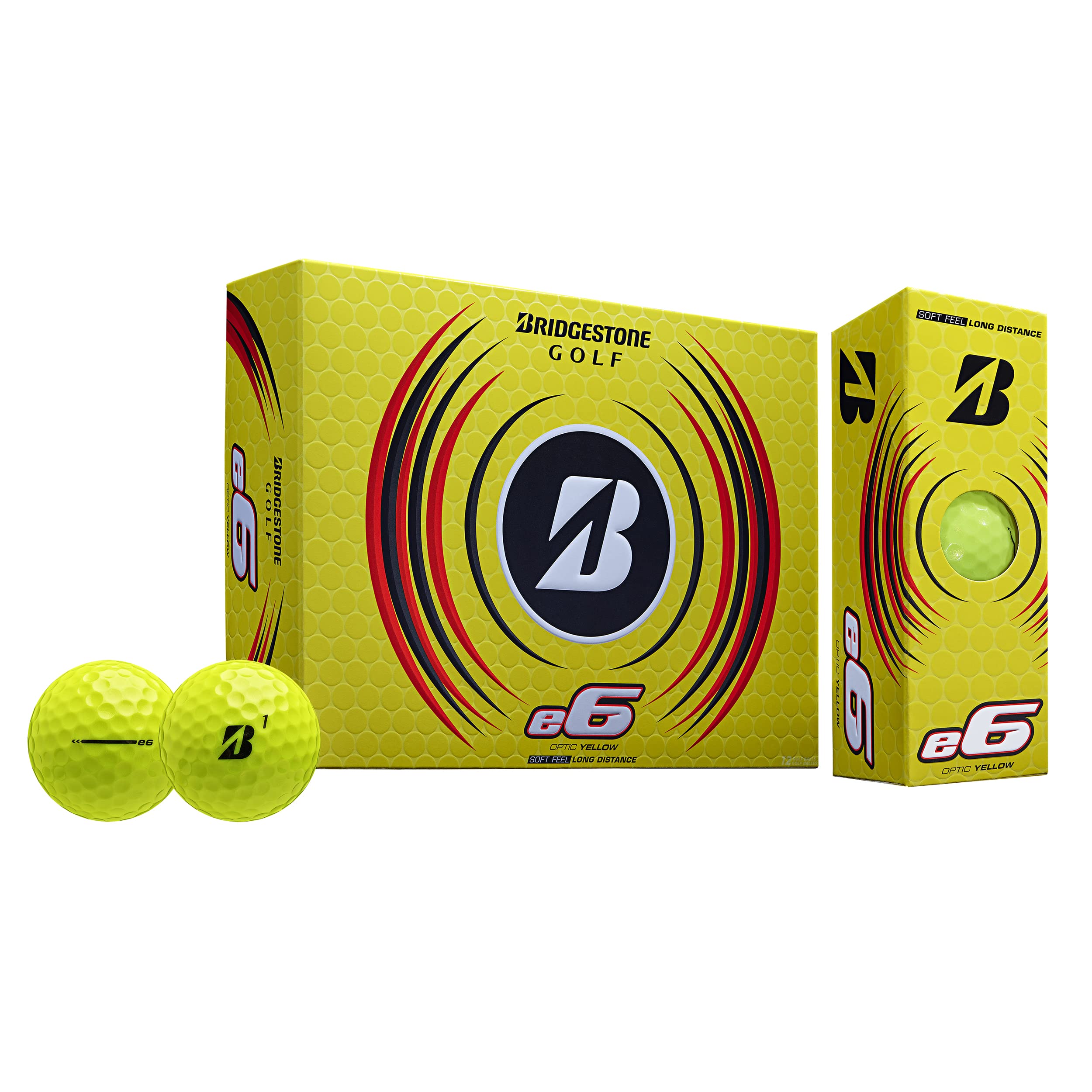 Bridgestone Golf 2023 e6 Golf Balls Yellow, Herren Golfbälle, Gelb, One Size - 3EYX6D