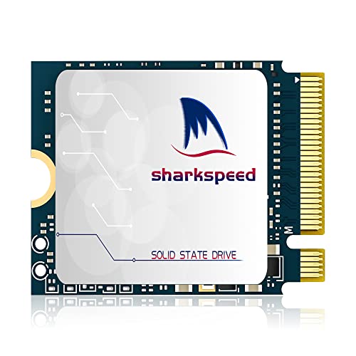 SHARKSPEED M.2 2230 SSD 512GB NVMe PCIe Gen 4.0 x4 interne Solid State Drive, Gaming SSD, Kompatibel mit Steam Deck Microsoft Surface Pro7+/ProX/laptop3/laptop4 Ultrabook (512GB, M.2 2230 PCIe 4.0)