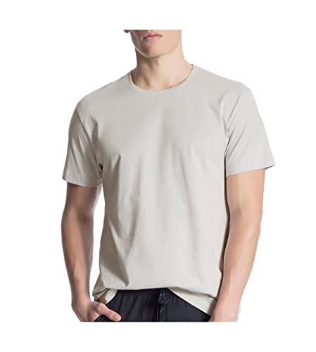 Calida Herren Remix Basic T-Shirt, Grau (Fog 850), Small (Herstellergröße: S)