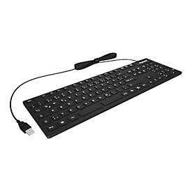 KeySonic KSK-8030 IN - Tastatur - Deutsch - weiß