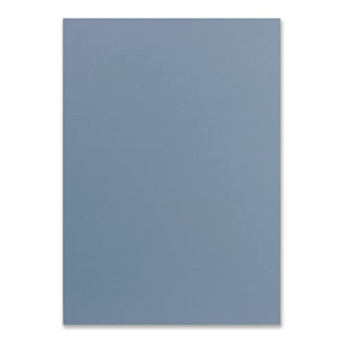 100 DIN A4 Papier-bögen Planobogen - Graublau (Blau) - 240 g/m² - 21 x 29,7 cm - Ton-Papier Fotokarton Bastel-Papier Ton-Karton - FarbenFroh