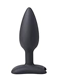 XR Brands Bum Shock E-Stim Silicone Anal Plug - Black, 160 g