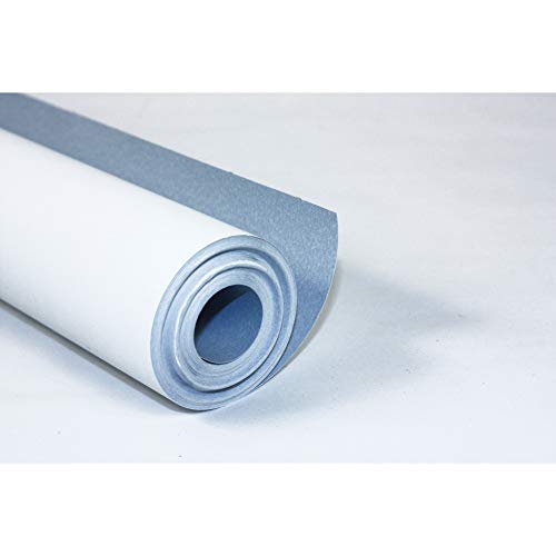 Clairefontaine 34163C Rolle Malpapier (120 g, 100 x 0,50 m, ideal für Gruppenaktivitäten) 1 Rolle weiß/blau