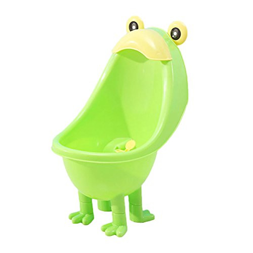 Toyvian Töpfchen Kinder Frosch Form Kinder Urinal Training für Jungs (Grün)