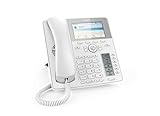 Snom D785 IP Telefon, SIP Tischtelefon Farbe + SmartScreen, 12 SIP-Identitäten, Sensorhakenschalter, Bluetooth, USB, 48 selbstbeschriftende Schlüssel (12 physische), Weiß, 00004392