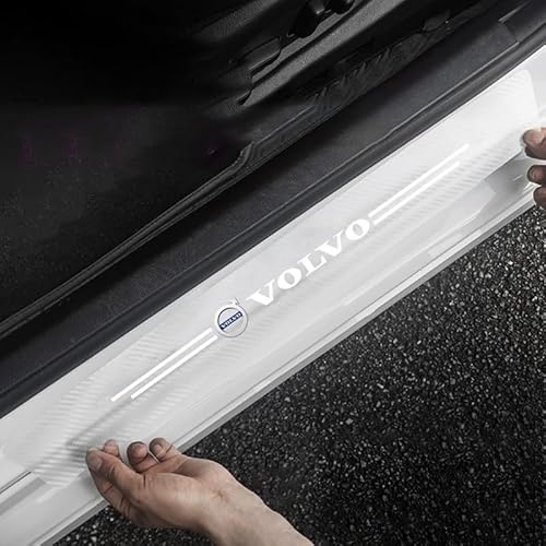 4 Stück Auto Einstiegsleisten Schutz, für Volvo XC40 Recharge XC40 Recharge PHEV Anti-Kratz-Autotürkanten-Einstiegsschutz Wasserdicht Innenzubehör,A