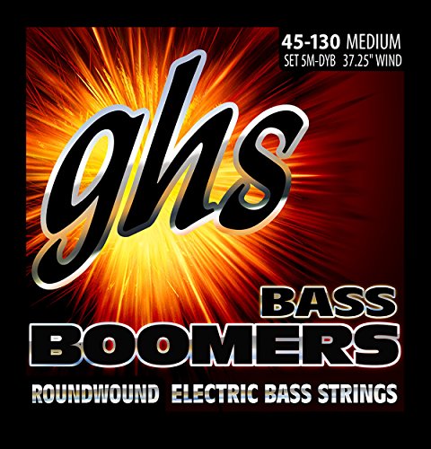 GHS BASS BOOMERS Saitensatz für E-Bass - 5-Saiter - 5M-DYB - Medium - 045/130