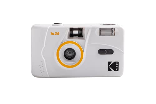 Kodak M38 35 mm Filmkamera – fokussierfrei, leistungsstarker eingebauter Blitz, einfach zu bedienen (Wolkenweiß)