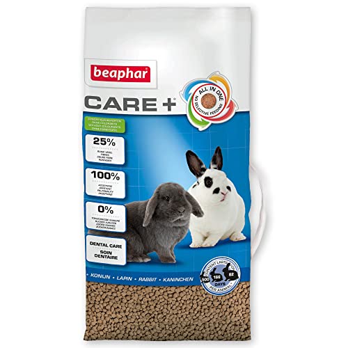beaphar Care+ Kaninchen | Kaninchenfutter mit Alfalfa aus Bergwiesen | Fördert den gesunden Zahnabrieb | Niedriger Fettgehalt | 5 kg Beutel