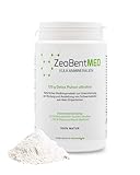 ZeoBent MED 120g ultrafeines Premium Detox-Pulver, Medizinprodukt, Zeolith-Bentonit Mischung, 9µm mit vielfach mehr Oberfläche pro Gramm, Entgiftungskur, Apothekenqualität, Darmreinigung, Heilerde