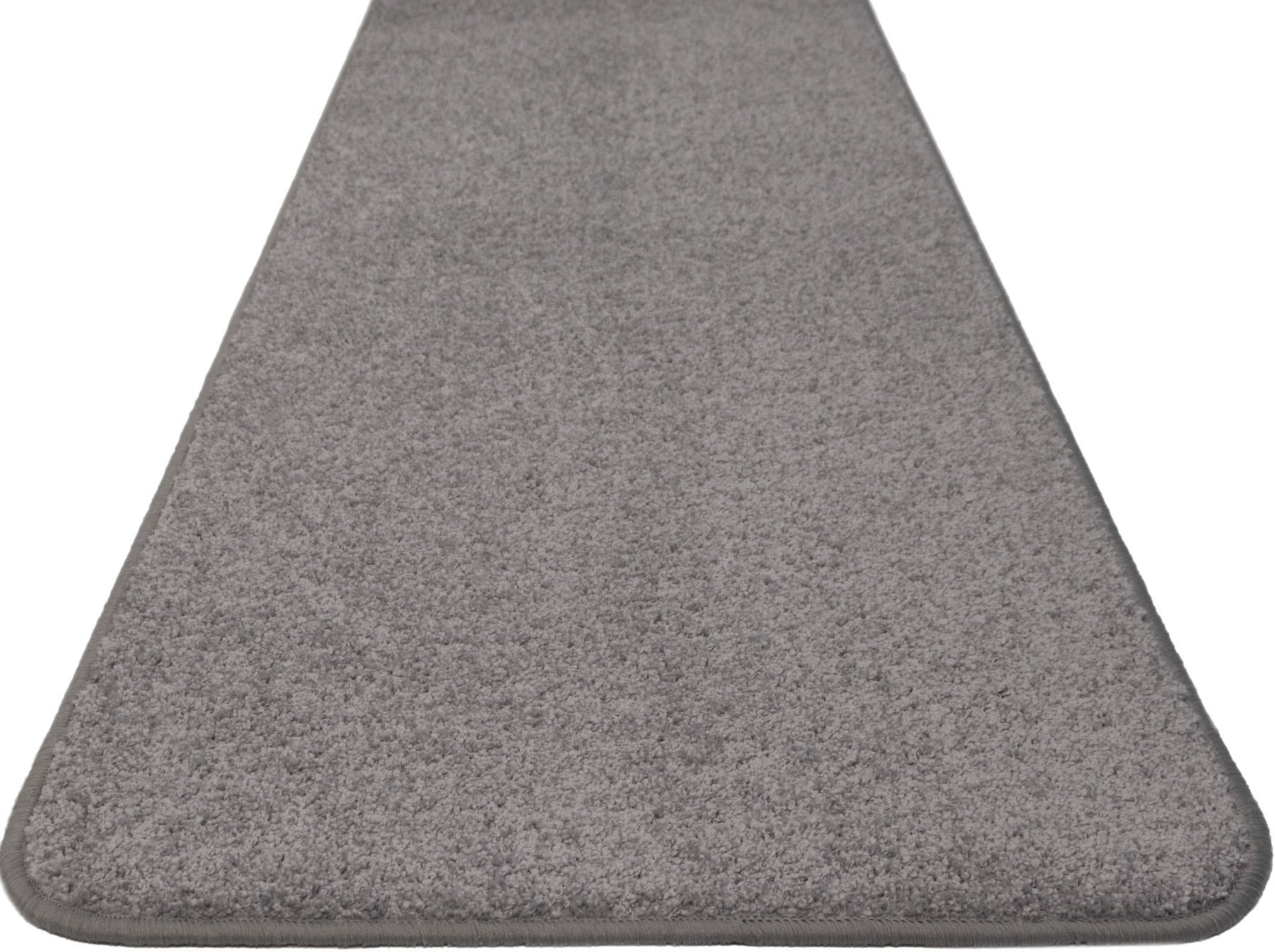 Primaflor Kurzflor-Teppich - Mumbai - Silber - 120x170 cm - Hochwertiger Teppich-Läufer für Wohnzimmer, Kinderzimmer und Flur - Pflegeleicht und Robust