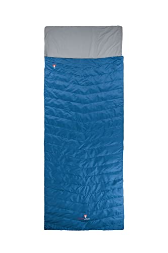 Grüezi-Bag Biopod Wolle Almhütte, 195 cm, True Blue