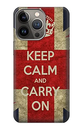 Keep Calm and Carry On Hülle Schutzhülle Taschen für iPhone 13 Pro