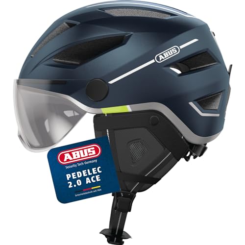 Abus Unisex - Erwachsene Pedelec 2.0 ACE Fahrradhelm, Midnight Blue, L