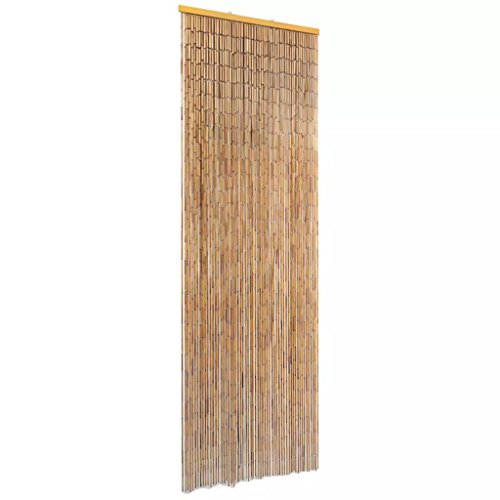 ghuanton Insektenschutz Türvorhang Bambus 56 x 185 cm Heim & Garten Dekoration Fensterdrapierung Fliegengitter