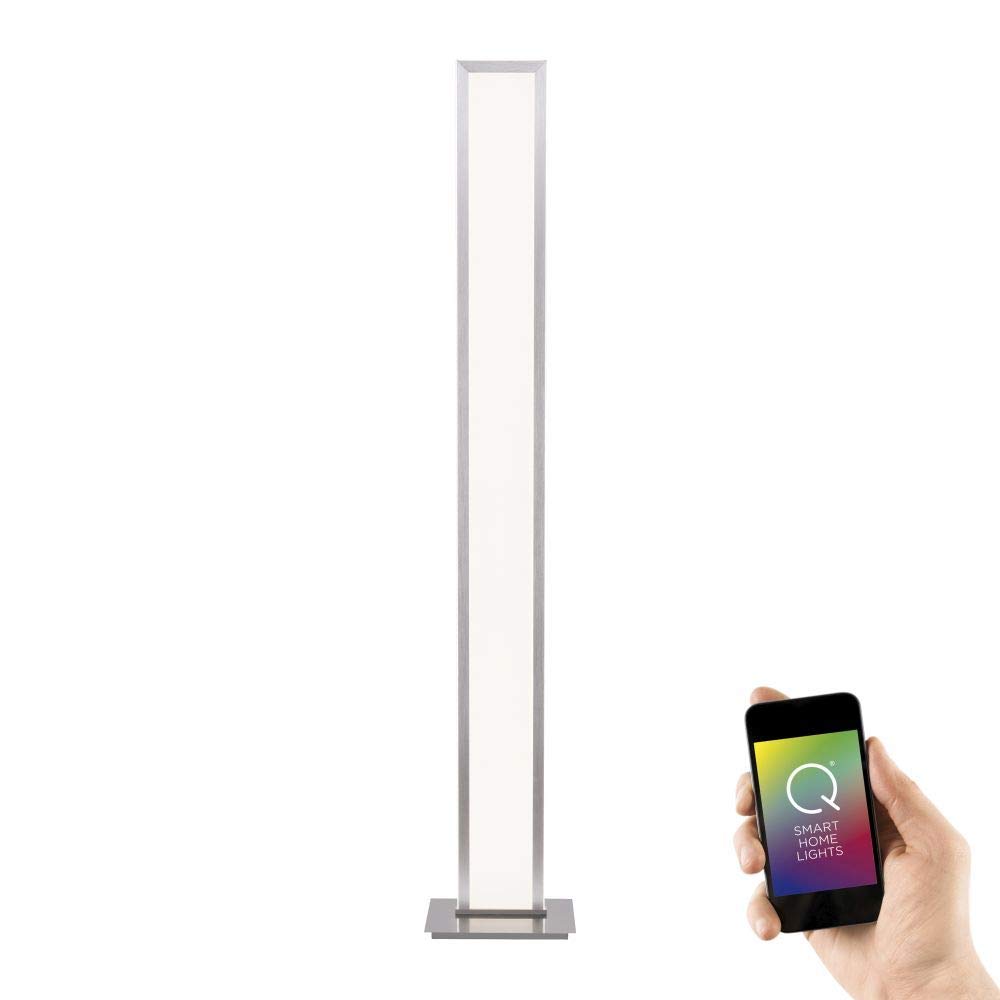 Paul Neuhaus, Q-Rosa, LED Stehleuchte, Smart Home, steuerbar via App, Alexa kompatibel, Standlampe dimmbar mit Fernbedienung, Farbtemperatursteuerung
