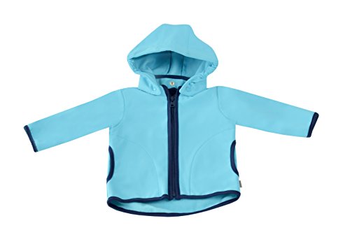 be! Baby/Kinder Softshell Jacke mit Leichter Fleece-Schicht innen, Wassersäule: 10.000 mm, Gr. 86/92, türkis