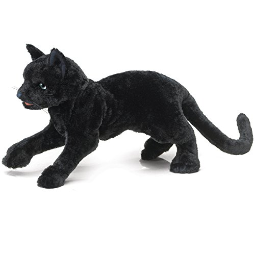 Folkmanis Cat Puppet (Black), 23 Centimeters