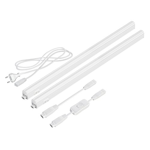 parlat LED Unterbau-Leuchten Rigel, je 57,3cm, mit Schalter, 760lm, warm-weiß, 2er Set