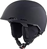 ALPINA MAROI - Sicherer, Bruchfester & Individuell Anpassbarer Skihelm Mit waschbarem Innenfutter Für Erwachsene, black matt, 61-64 cm