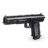SICI Technik Desert Eagle Pistole Modell, 563 Teile Bausteine Waffen Gewehr Bausatz mit Schussfunktion, Kompatibel mit Lego Steinen
