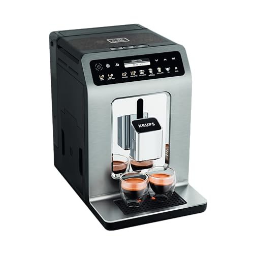 Krups Kaffeevollautomat EA8948 Evidence Plus One-Touch-Cappuccino, Platzsparend mit vielen technischen Innovationen und Bedienungshighlights
