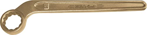 EGA Master 74083 - gebogene Single Ende Ringschlüssel 38 mm nicht glänzend AL. BRON.