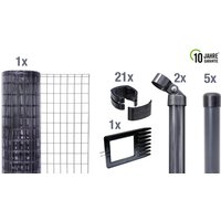 GAH ALBERTS Set Fix-Clip Pro® »Fix-Clip Pro«, BxH: 1000 x 125 cm, Stahl, anthrazit - schwarz