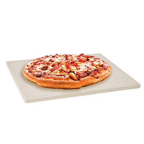 Levivo Pizzastein/Brotbackstein aus hitzebeständigem Cordierit, 30 x 38 x 1,5 cm