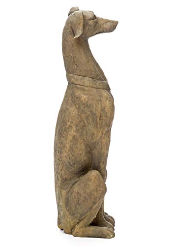 aubaho Skulptur Windhund Hund Greyhound Jagdhund Figur Whippet Haus Antik-Stil
