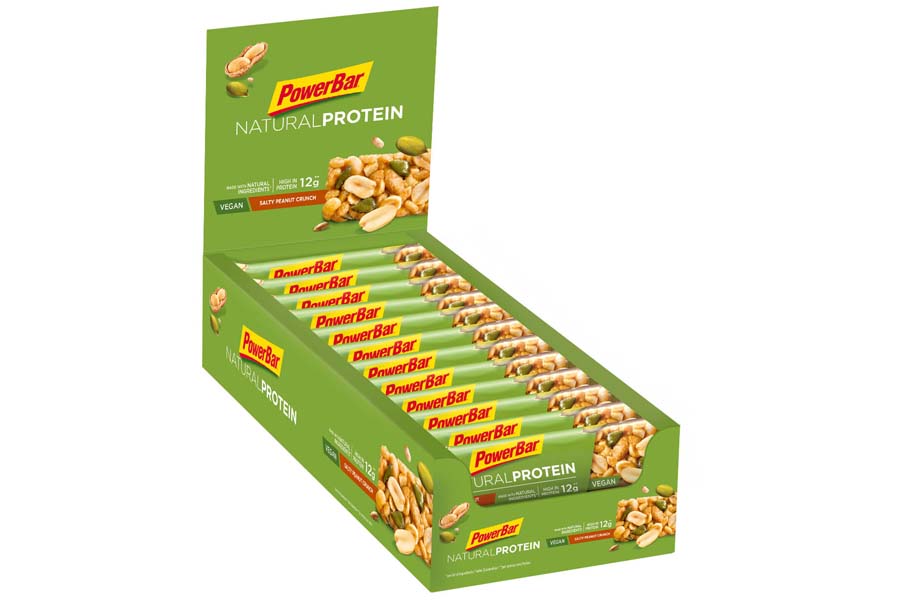 PowerBar Natural Protein Riegel aus Sojacrisps, Erbsenprotein, Erdnüssen und Sojabohnen - Eiweiß-Riegel, Fitness-Riegel, Müsli-Riegel - Vegan - Banana Chocolate (24 x 40g)