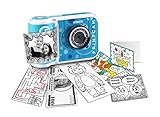 Vtech KidiZoom Print Cam blau – Sofortbild-Kinderkamera mit Druckfunktion,Selfie- und Videofunktion,Effekten,Spielen u. v. m. Für Kinder von 4-12 Jahren