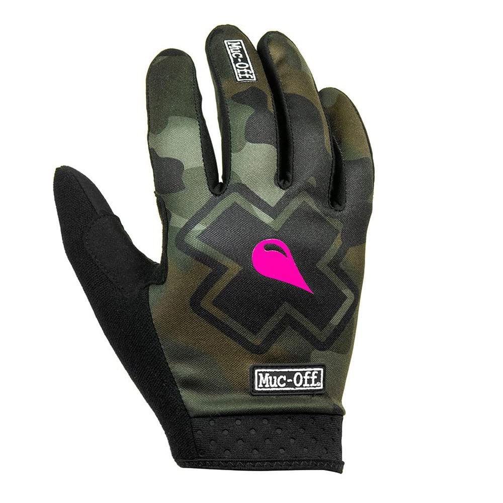 Muc-Off Unisex, XXL Mountainbike Handschuhe, Camo Grün